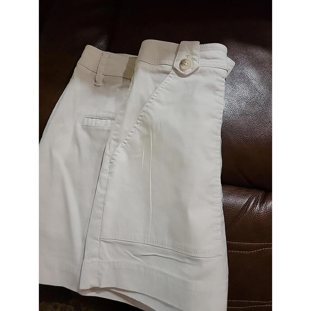 Maeve Sailor By Anthropologie White Chino Shorts Pockets Size 10 Womens #CB3 - Picture 9 of 15